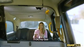 Fake Taxi Blowjob with Katty Soarez Finds Condom Full of Spunk