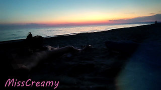 Dick Flash French Teacher MILF Risky Beach Blowjob Maspalomas Nude Beach Cumshot People