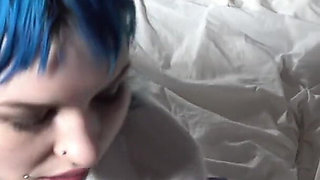 POV Sex Video - Tattooed Alt College Girl Skips Her Lessons and Sucks a Dick Instead