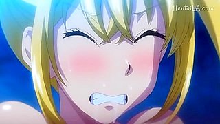 They confess their love to each other in the pool, with breast milk leaking from their breasts.