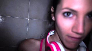 Cute amateur brunette gives pov blowjob and fuck