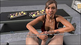 Busty big natural tits in 3D cartoon porn adventure