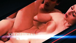 Dainty bimbo's gloryholes action