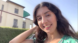 Teenie Bukkake Cumwalk - 18yo Covered in Cum Walking