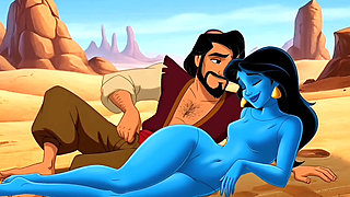 Genie Girl Jerk off Dick to Adaddin. Fairy Tale Story