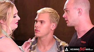 Hot Bisexual Threesome - Anal & Double Blowjob with Cliff, Audrey & Tony