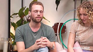 Truth and dare scene with attractive girlfriend from Ersties