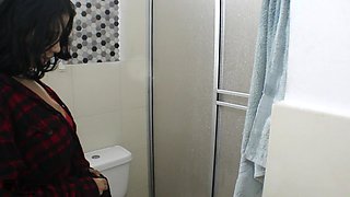 Hard Sex in the Bathroom with My Wife's Horny - Spanish Porn