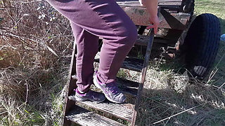 Barefeet Titslapping and Hard Vagina Spanking