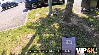 Vip4k. Milena Ray says yes to a public sex... before her boyfriend speaks