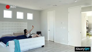 Nanny Let's Boss Borrow Her Fuck Hole After Getting Caught Playing With Her Toys