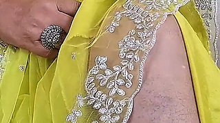 Taboobreakers Shilpa in Lemon Colour Saree