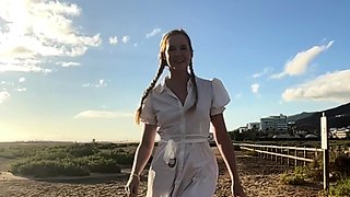 Amateur real small titted party teen slammed in gym class