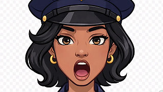 Police with assistant