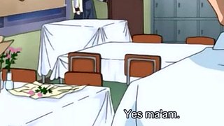 Horny anime lesbian teens skip class to lick pussy