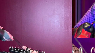 Leather Face Sitting in Bondage Ft Mistress Lunatika Maz Morbid