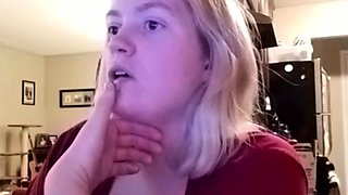 Amateur blond girl with big boobs getting fucked