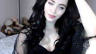 Hottest brunette solo webcam masturbation 2