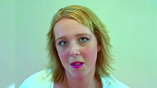 Chubby cock sucker gives multiple sloppy blowjobs with cum facials
