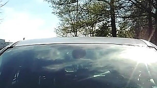 Car Hood Dildo Fuck