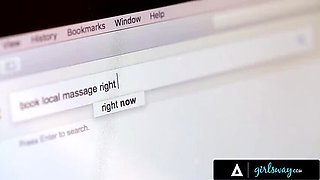 Lesbian Massage Foreplay: Lana Rhoades Teaches Riley Reid Nipple Sucking & More