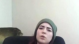 Lovely Amateur teen brunette masturbating outdoor