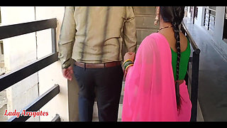 Young Desi Bhabhi Pleased the Landlord by Getting Her Pussy and Ass Fucked