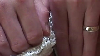 I hunt my cunt - young bride wanks her pussy with a rose before the wedding