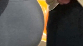 Student Girl Gets Cum on New York Subway Train.