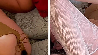 Granny Bambi: Old Forest Slut Dildo Blacked to Orgasm