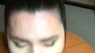 Hot Brunette Girlfriend POV Blowjob