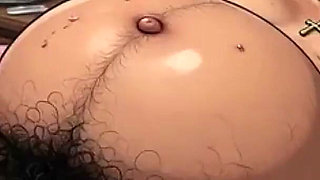 Pregnant Hairy Bush Masturbation - Wet Hairy Pussy Rubbing & Creamy Orgasm