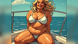 Hot Women Enjoying Yacht Ai Art