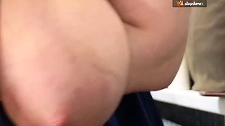 Hot Blonde Washes Car Toys Ass On Cam Big Boobs