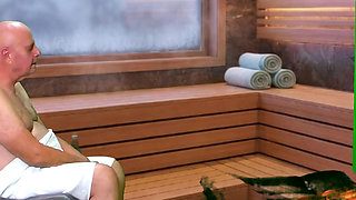HOT SAUNA DELIGHT WITH ADAMANDEVE AND LUPO