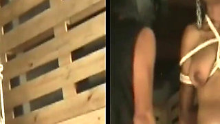 Extreme Big Tits Ebony BDSM Slave Mara Cruel Spanking Tit Busting and Whipping 3dlr