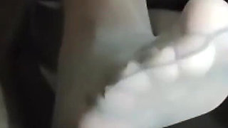 Nylon Feet Sniffing Jerk off Instructions.