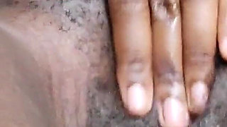 Spreading Rubbing Fingering My Wet Black Pussy Cumming Hard