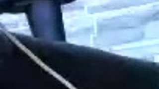 Big tit shemale jerks her long cock
