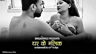 Indian maid surrenders to wild passion with sultry heat