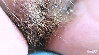 Hairy Mature BBW Wife Shows Her Big Natural Tits Up Close - Homemade Amateur Video