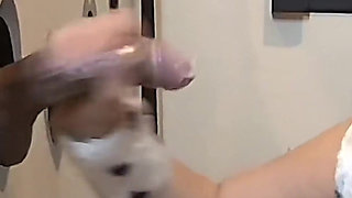 Public Gloryhole Cosplay - Cheri Takes All the Old Mens Cocks