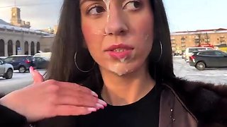 Sexist strangers offer biggest cash for public cumwalk