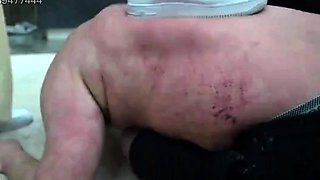 Cruel japaness femdom whipp slave male cry and scream scene