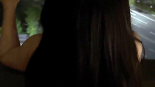 Passionate Doggy Sex Against Hotel Window, Leather Cosplay