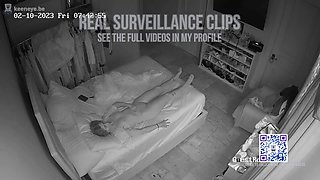 Hidden camera above the bed