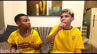 Naughty Stepmom Fucks Her Stepbrother's Friend During World Cup Game