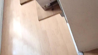 I walk on all fours, submissive like a slut, my mouth full of his big cock