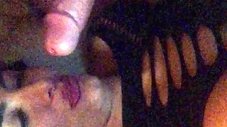 Brunette MILFs suck a big cock at party