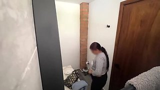 Hot Latina Maid Plays With Her Big Ass Before Bed - Homemade Amateur Part 1
